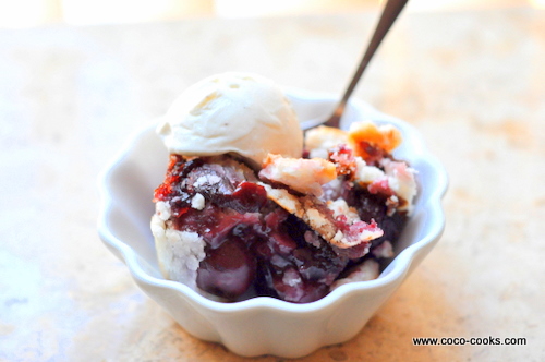 Gluten Free Cherry Cobbler