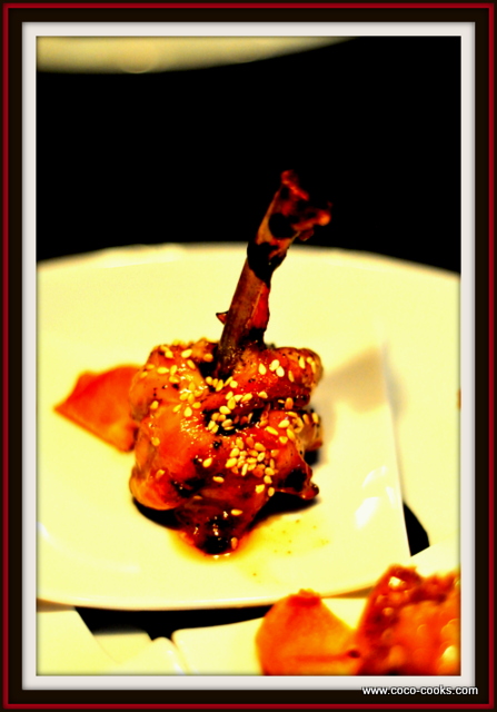 Post image for Chicken Lollipop with Plum Sauce and Toasted Sesame Seeds